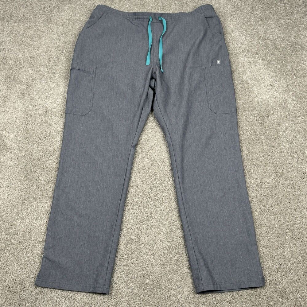 FIGS Yola Skinny Technical Collection Navy Blue Scrub Pants Cargo Nurse Women XL